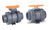 3/4" CPVC True Union Ball Valve with Flanged End and EPDM Seals