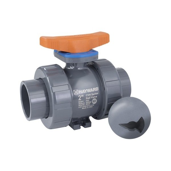 Hayward CVH Series 1" CPVC True Union Ball Valve with Actuator Ready Option - Image 1