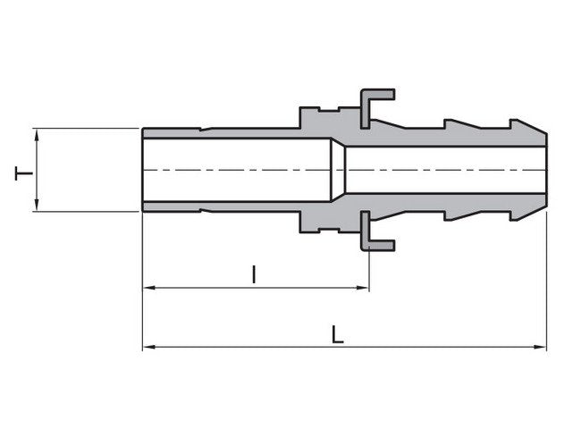 3/8 Inch Tube Adapter Fitting - Stainless Steel/Brass - Image 1