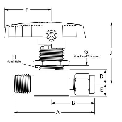 EB Series Encapsulated 2-way Ball Valves - 316 Stainless Steel - Image 2