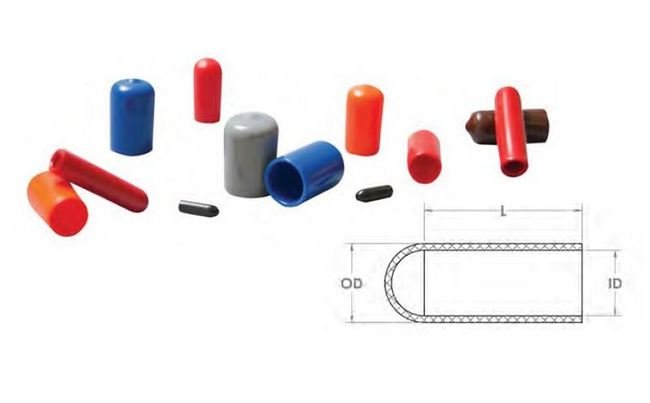 Vinyl Cap VC093-0500 for Studs, Pems, and Tube Ends - Pack of 1000 - Image 1
