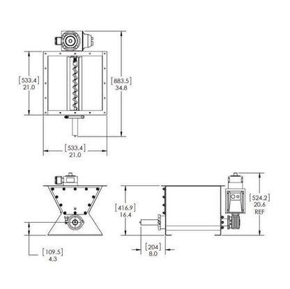 Scaletron Model VMF-90A Volumetric Screw Feeder - Image 2