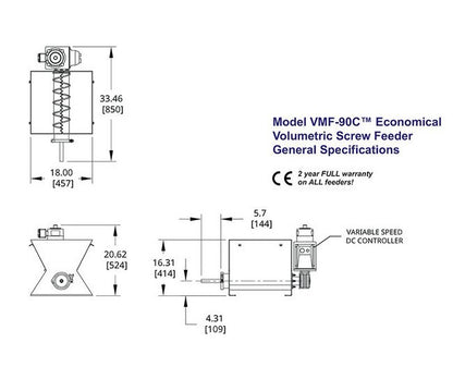 Economical Volumetric Screw Feeder VMF-90C - Image 2