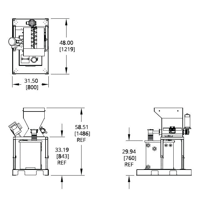 Scaletron VMF-90F Volumetric Screw Feeder with Mixing Tank - Image 2
