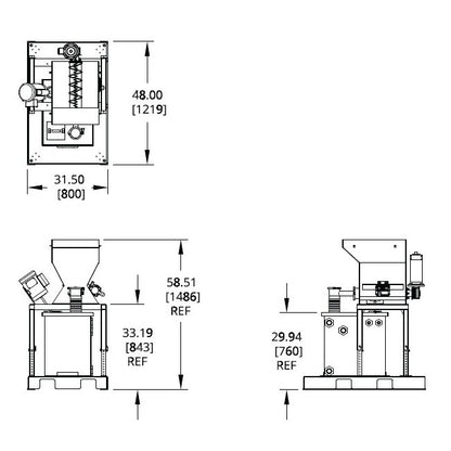 Scaletron VMF-90F Volumetric Screw Feeder with Mixing Tank - Image 2