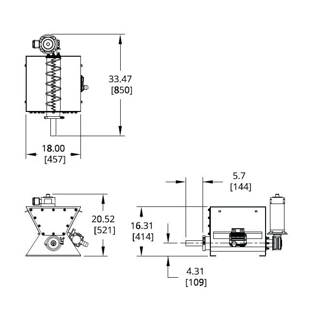 Scaletron Model VMF-90E Volumetric Screw Feeder with Mixing Tank - Image 2