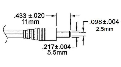 Interchangeable Input Wall Plug Power Supply - 18V DC, Positive Polarity - Image 3