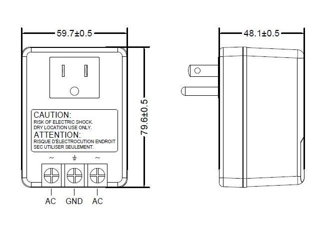 20VAC Wall Plug-In Power Supply - Level VI, cULus Certified - Image 2