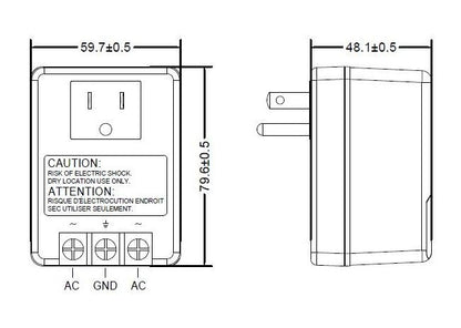 20VAC Wall Plug-In Power Supply - Level VI, cULus Certified - Image 2