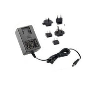 24V DC Wall Plug-In Power Supply with Negative Polarity and Interchangeable Input Plug