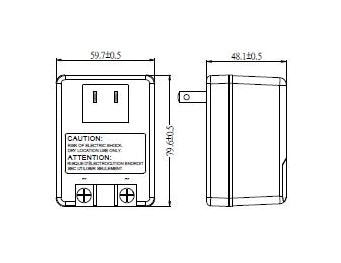 6VAC Wall Plug-In Power Supply, Level VI - 2000mA, cULus Certified - Image 2