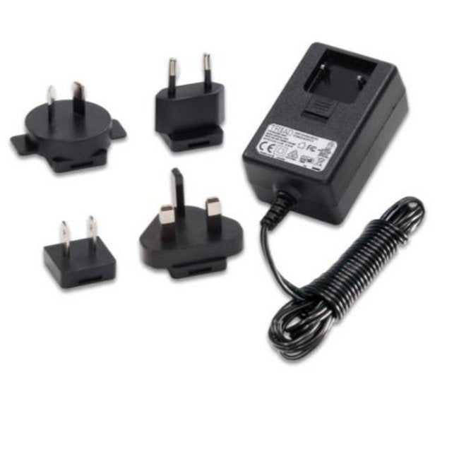 9V DC Wall Plug-In Switch Mode Power Supply with Interchangeable Input Plug - Image 1