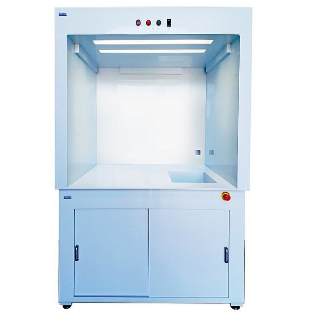6ft White Polypropylene Wet Processing Station with LED Light - Image 1
