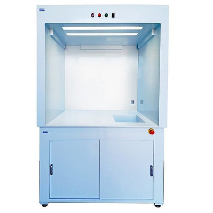 6ft White Polypropylene Wet Processing Station with LED Light - Image 1