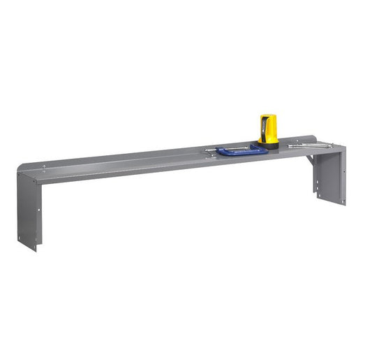 Heavy-Duty Riser Shelf with End Supports for Tennsco Workbenches - Image 1