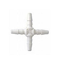 Gray Polypropylene Double Barb Cross Fitting