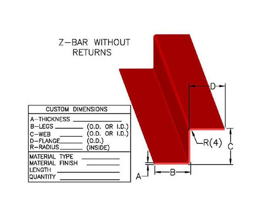 Custom Z-Bars & Z-Channels - Image 1