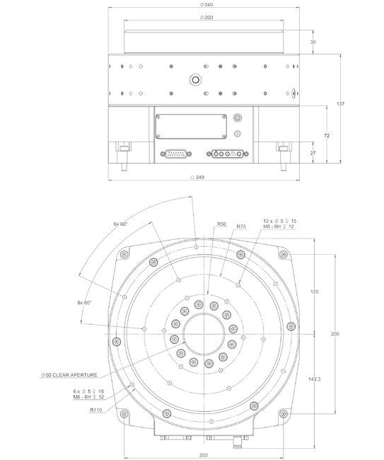 High Precision Air Bearing Rotary Table with Direct Drive Torque Motors - Image 3
