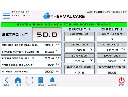 Accuchiller TSE Series 40 Ton (t) Cooling Capacity Water Cooled Condenser Dual Circuit Chiller with Integral Tank - Image 2