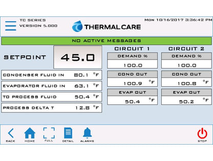 Accuchiller TC Series 40 to 240 Ton (t) Cooling Capacity and 139 Inch (in) Length Remote Air Cooled Condenser Dual Circuit Chiller - Image 4