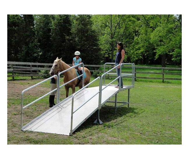Aluminum Portable Horse Mounting Ramp - Image 1