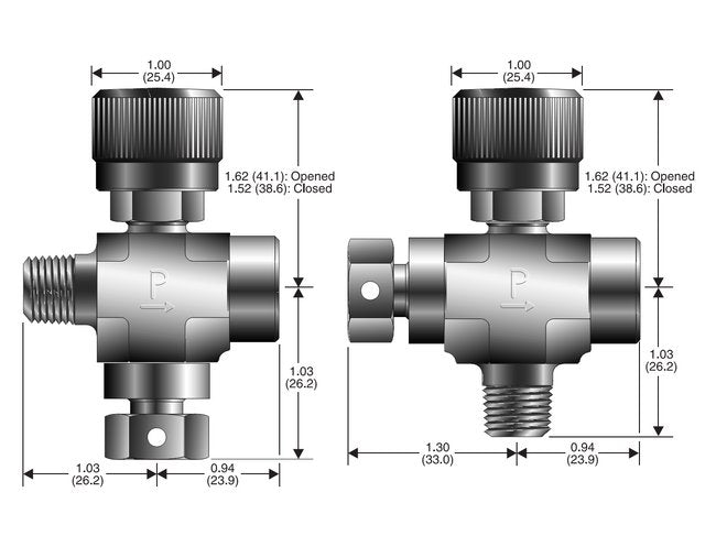 Stainless Steel Combination Rupture Disc / Needle Valves RV6C - Image 2