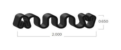 2-Inch Rubber Accordion Seal - Image 2