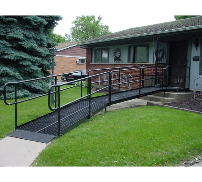 Galvanized Steel Wheelchair Ramps - ADA Compliant - Image 1