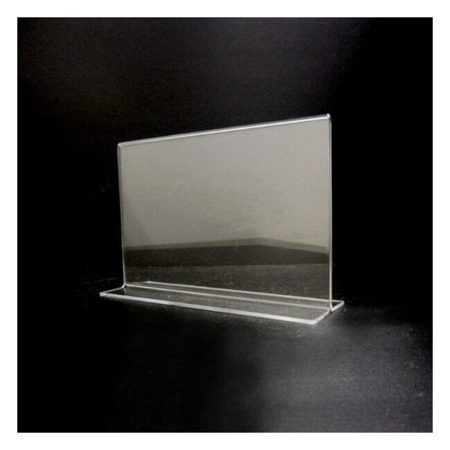 Acrylic 6x4 Bottom Loading Display Sign Holder - Image 3