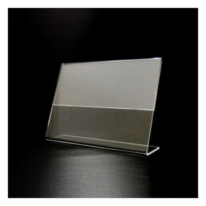 Megastore 7x5 Acrylic Slant Back Display Sign Holder - Image 3