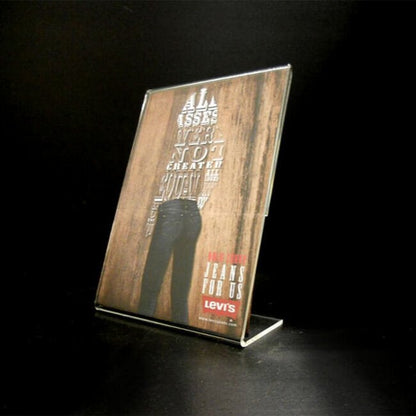 Megastore 5x7 Acrylic Slant Back Sign Holder - Image 1