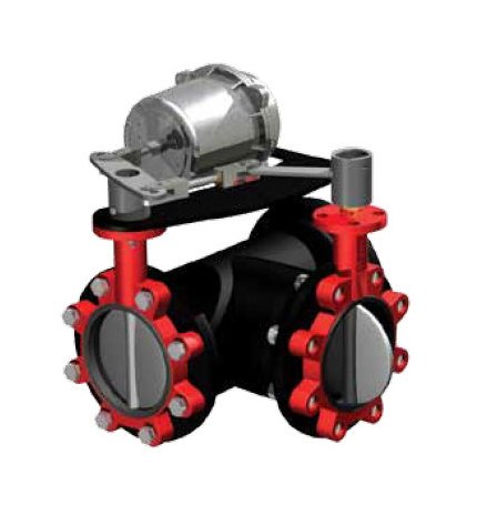 D3000 Series Low Pressure Pneumatic Actuator with Telescoping Linkage - Image 1