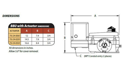 Bray Series 70 Actuator Battery Backup Kit - Image 4
