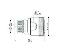 Huber+Suhner N-7/16 Male to Female Adaptor