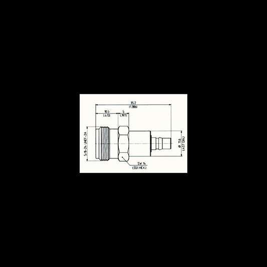 Huber+Suhner Precision N-QMA Female-Female Adaptors - Image 1