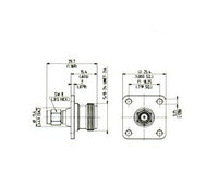 SMA to N Adaptor, Male Plug to Female Jack, Panel Mount