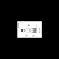 Precision Adaptors - QMA to PC3.5 Male to Female Straight Adaptor