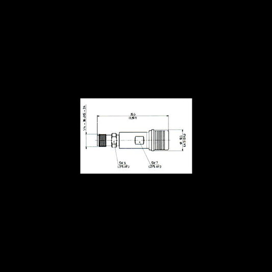 Precision Adaptors - QMA to PC3.5 Male to Female Straight Adaptor - Image 1