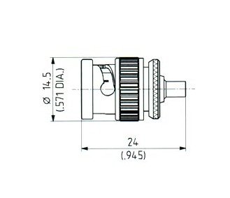BNC to MMCX Male-Female Adaptor - Image 1