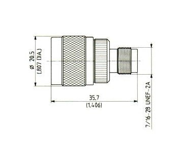 N-TNC Adapter Plug to Jack - Image 1