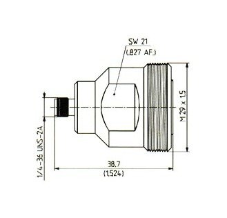 Huber+Suhner PIM Adaptors PC3.5-7/16 - Image 1