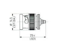 BNC to MMCX Brass Adaptor Connector