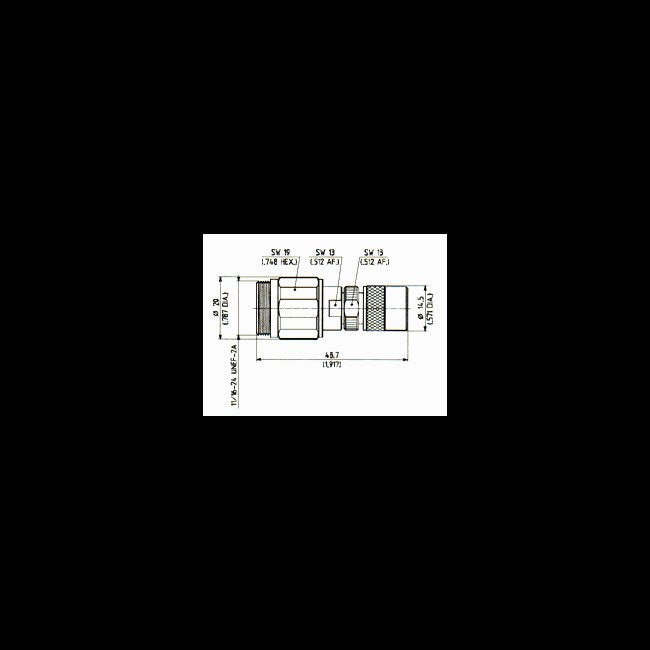 Huber+Suhner Precision Adaptors PC7-TNC Male - Image 1