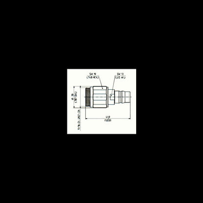 Huber+Suhner Precision Adaptors PC7 to QN Female (Jack) - Image 1