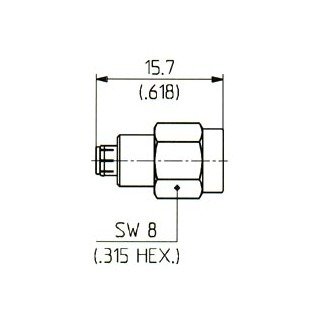 Huber+Suhner MMBX to SMA Adaptor - Image 1