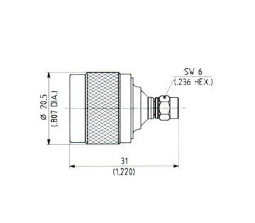 Huber+Suhner N-SMC Adaptor - Image 1