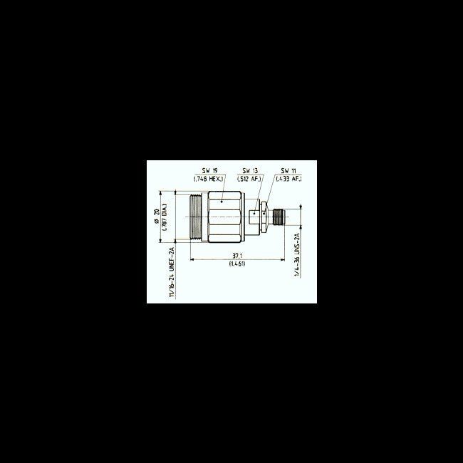 Huber+Suhner Precision Adaptors PC7-SMA - Image 1