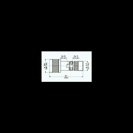 Huber+Suhner Precision Adaptors N-TNC Male Plug - Image 1