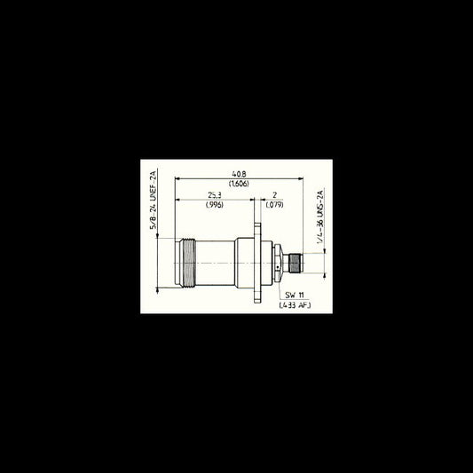 Precision Adaptors - N to SMA Female Jack Straight Configuration - Image 1