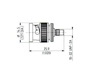 BNC to SMC Adaptor Connector - Image 1